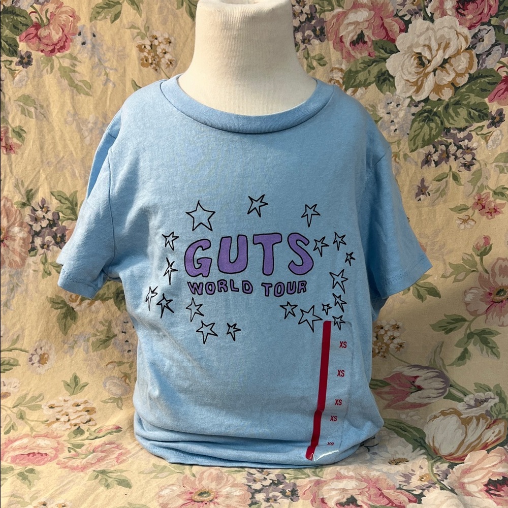 Light Blue Kids Tee with Star Design